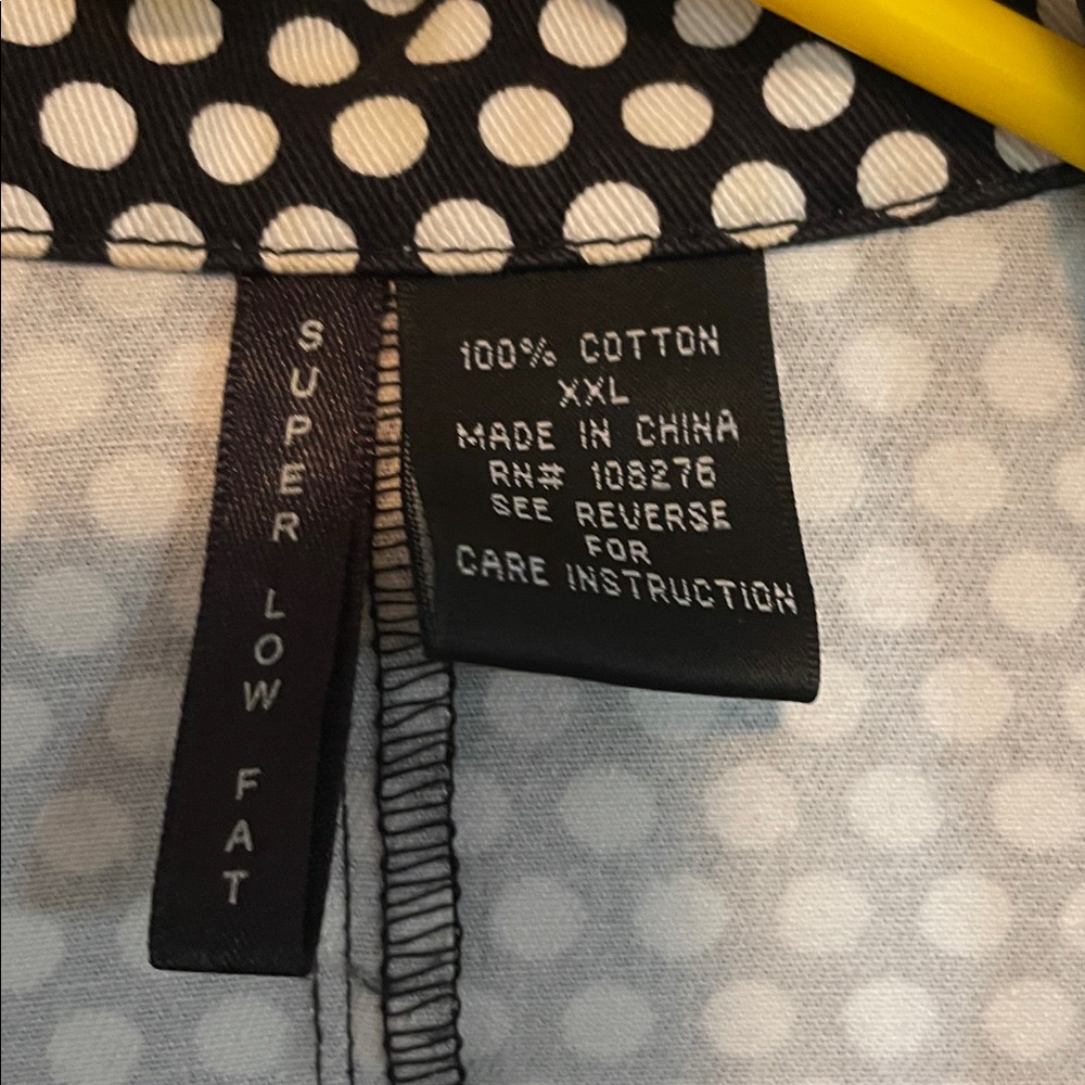 Women’s XXL Super Low Fat black white polka dot blazer 3 big button asymmetrical - Picture 6 of 13